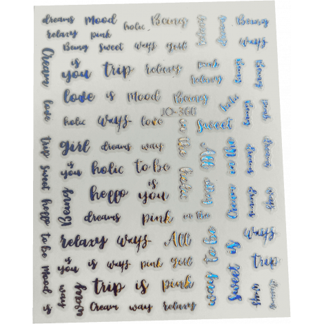 Stickers 19 - écritures