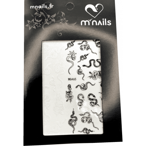 Stickers 35 - serpents noirs et blancs
