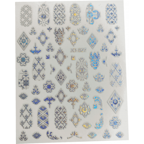 Stickers 9 - ornements argentés