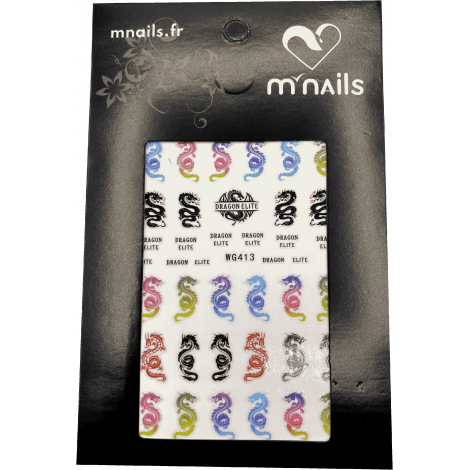 Stickers 29 - dragons colorés