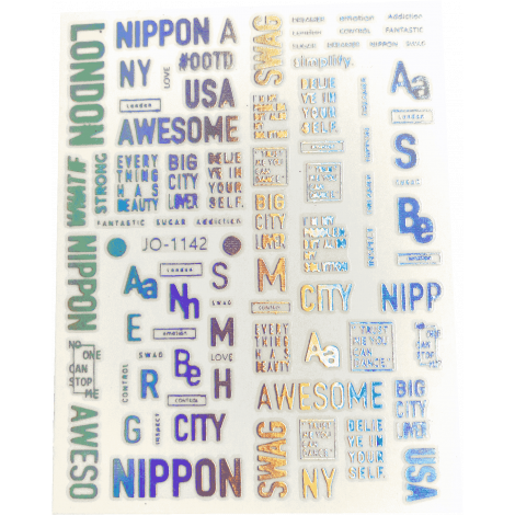 Stickers 17 - écritures