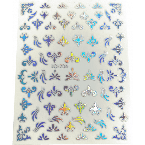 Stickers 11 - ornements argentés