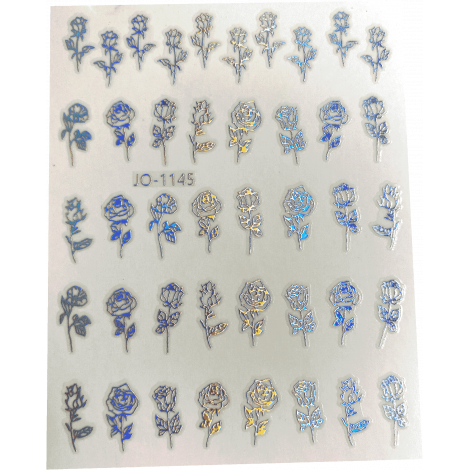 Stickers holographiques 25 - Roses