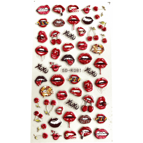 Stickers 43 - Lips rouge
