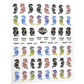Stickers 29 - dragons colorés