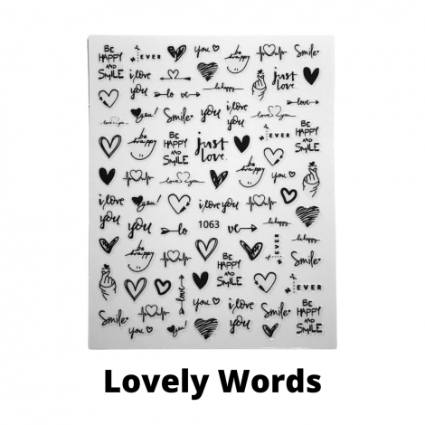 Stickers 48 - lovely words