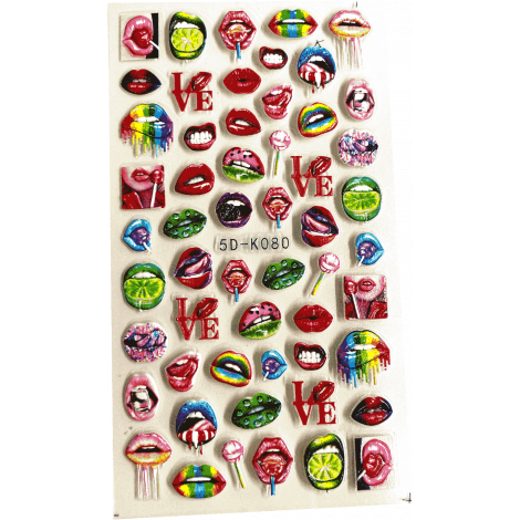 Stickers 42 - Lips colorés